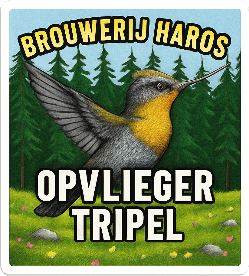 Etiket van Haros De Opvlieger