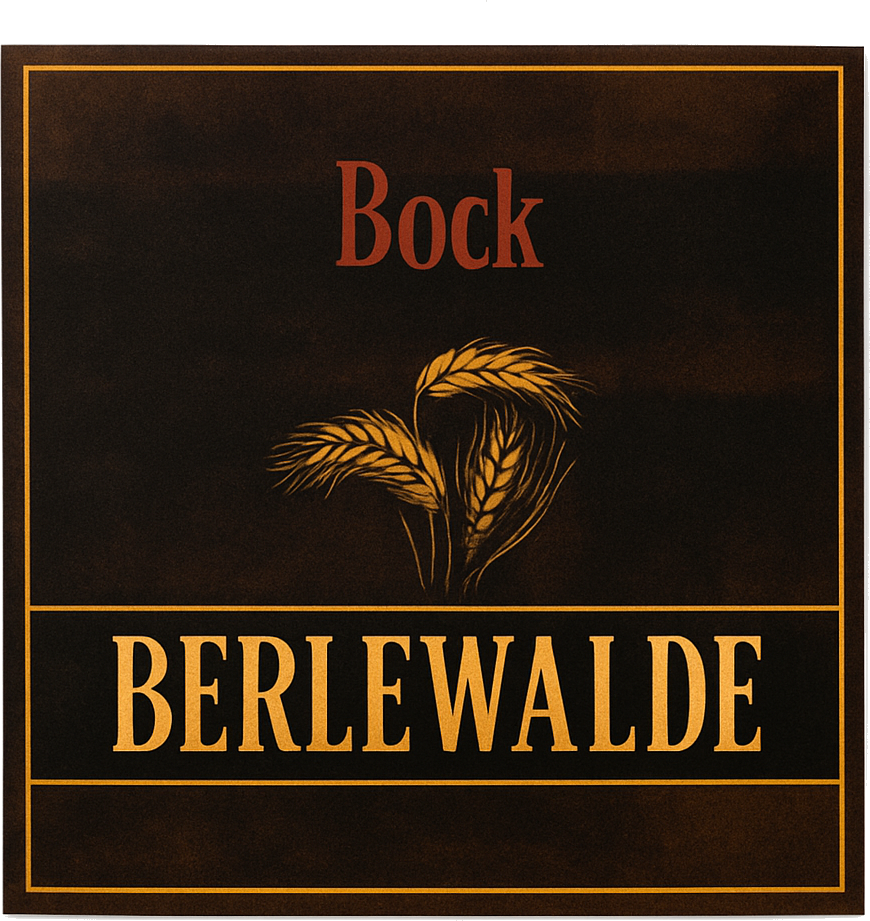 Etiket van Berlewalde Bock