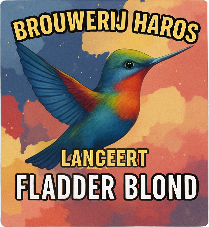 Etiket van Haros Fladder Blond