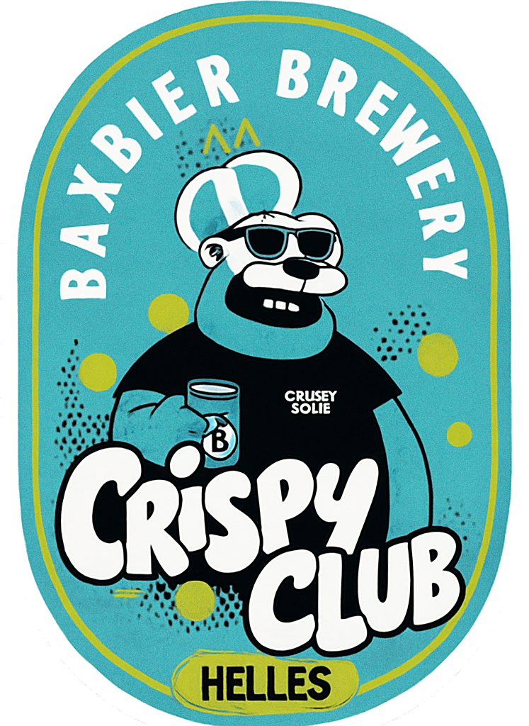 Etiket van Baxbier Crispy Club Helles