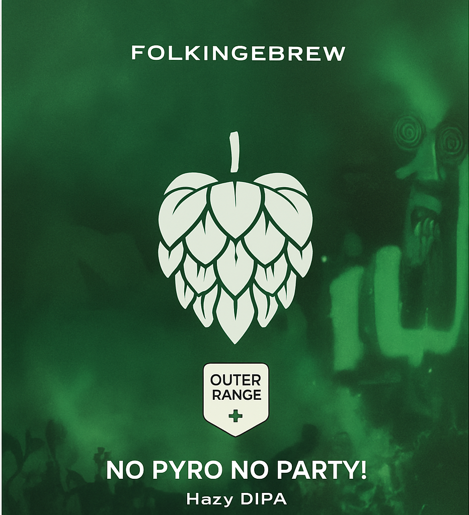 Etiket van Folkingebrew No Pyro No Party