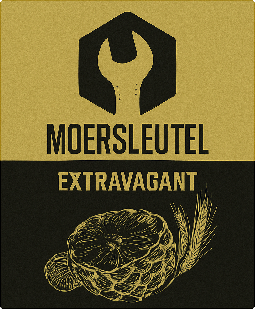Etiket van Moersleutel Extravagant Mosaic NEDIPA