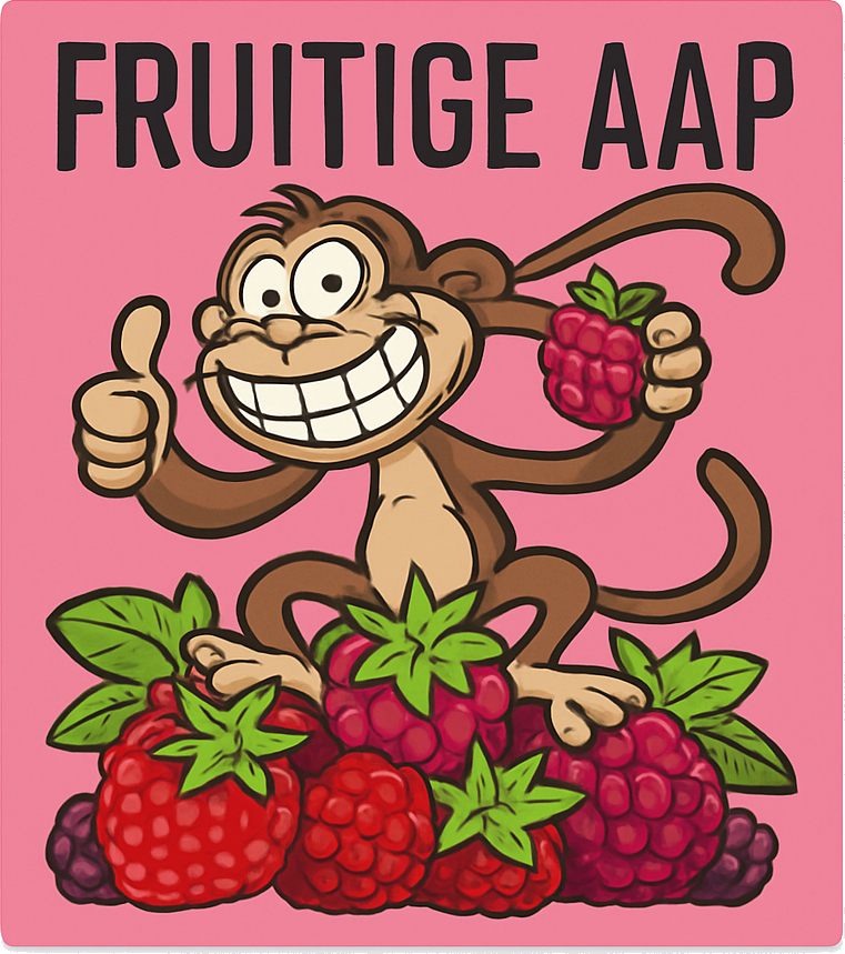 Etiket van Guilty Monkey Fruitige Aap