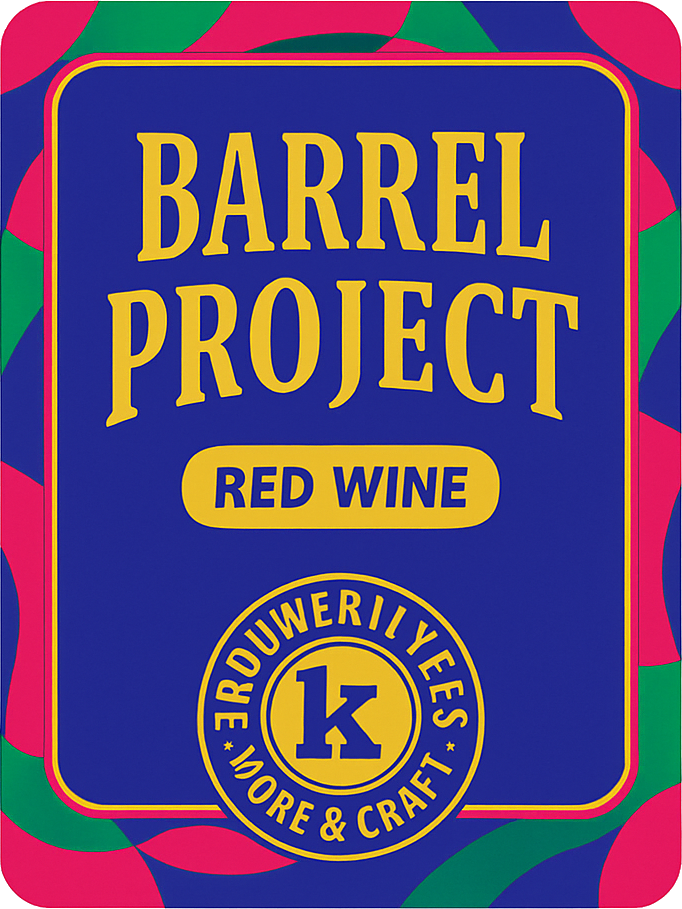 Etiket van Kees Barrel Project 2025 Red Wine