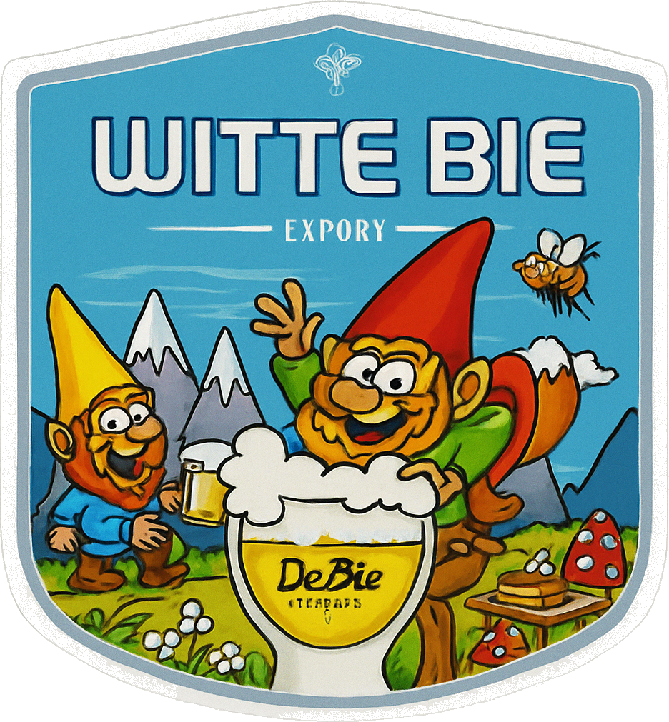 Etiket van De Bie Witte Bie