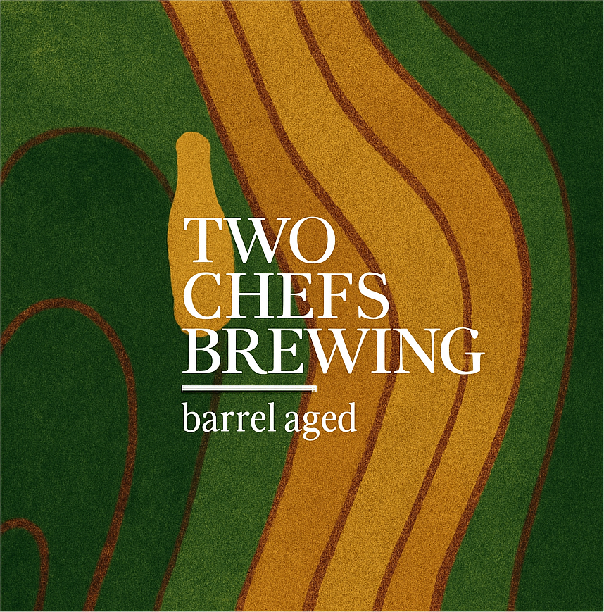 Etiket van Two Chefs Banana & Rum Barrel Aged Imperial Stout