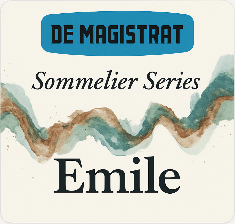 Etiket van De Magistraat Emile