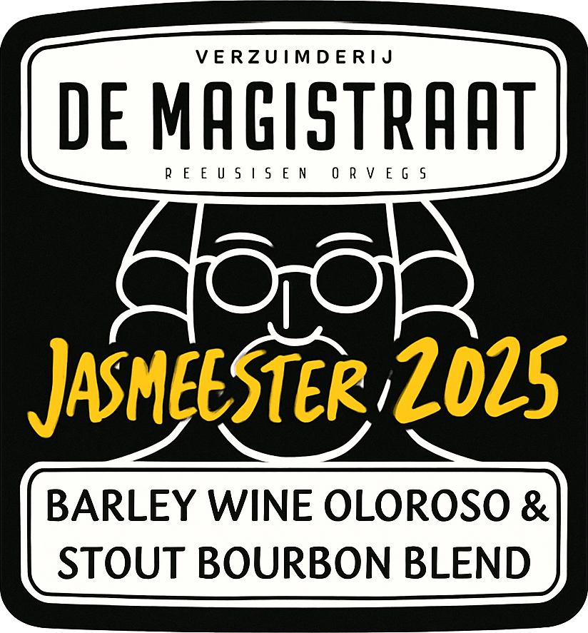 Etiket van De Magistraat Sasmeester 2025