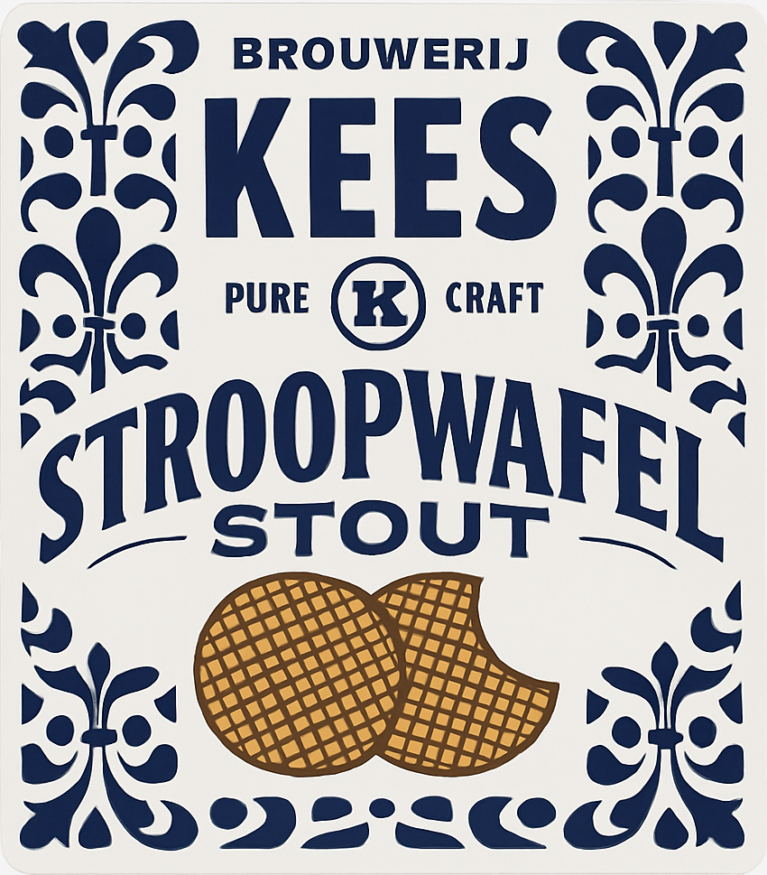 Etiket van Kees Stroopwafel Stout