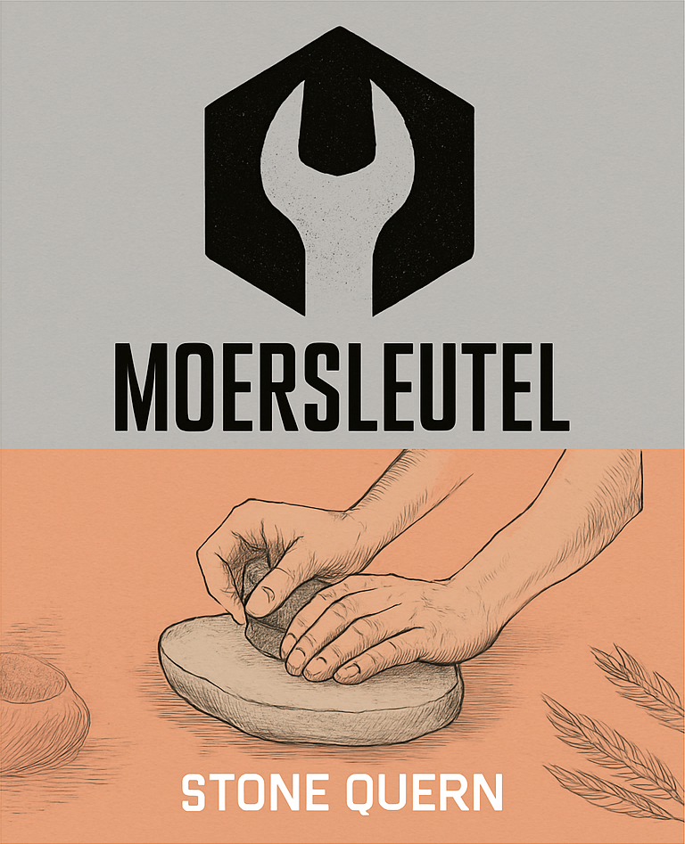 Etiket van Moersleutel Stone Quern