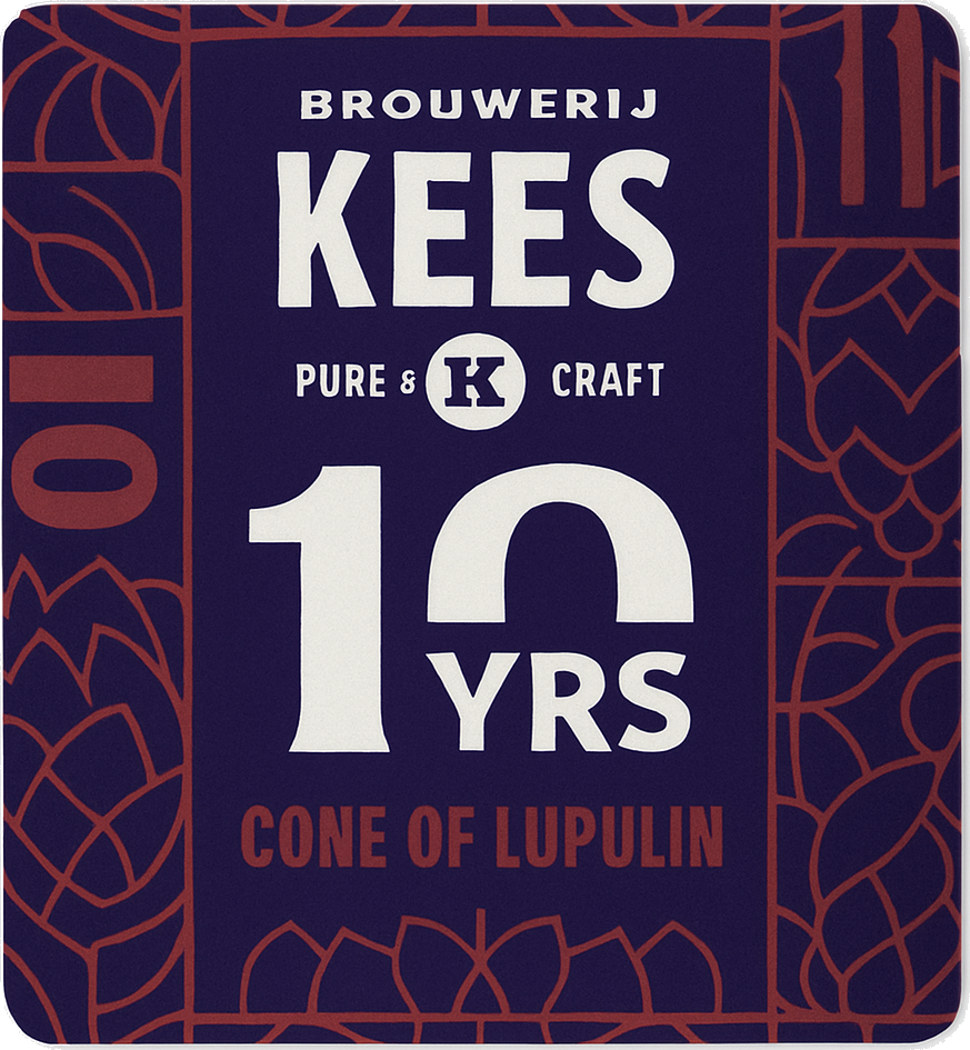 Etiket van Kees 10 Years Cone of Lupulin