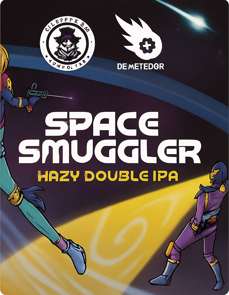 Etiket van De Smokkelaar Space Smuggler
