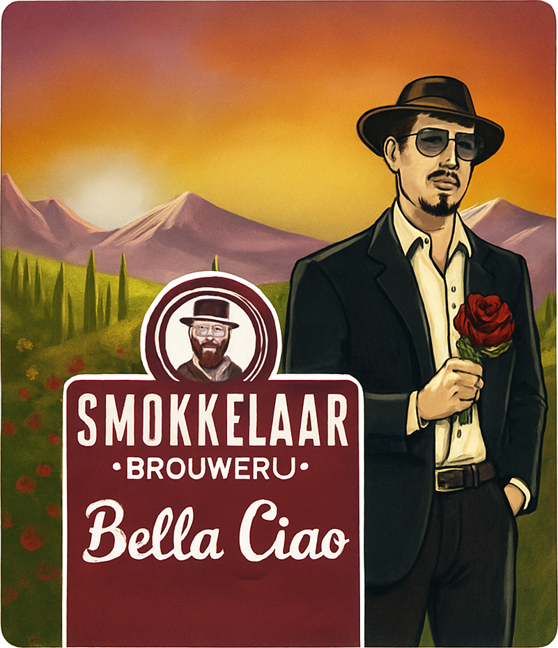Etiket van De Smokkelaar Bella Ciao Limoncello Weizen