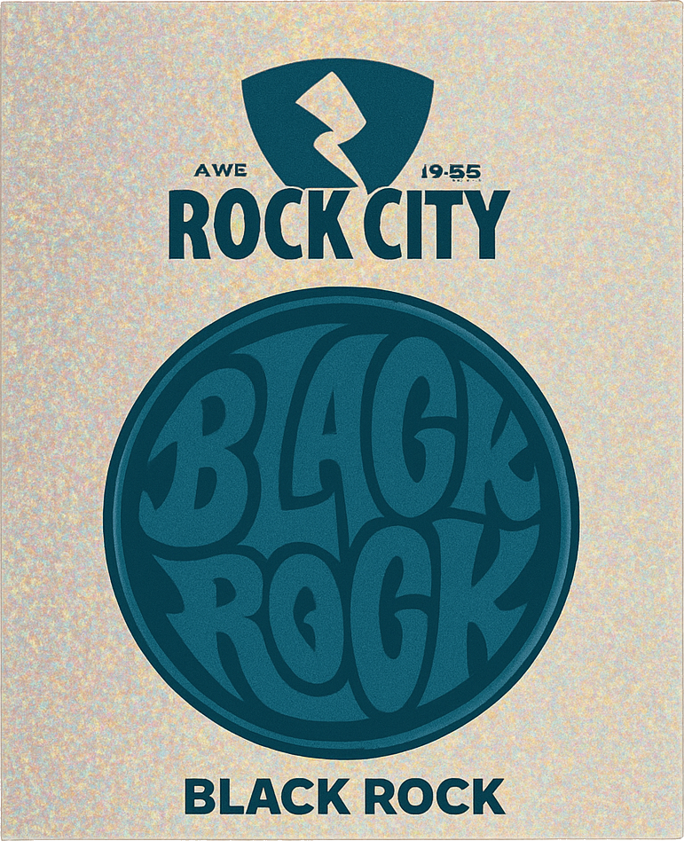 Etiket van Rock City Black Rock