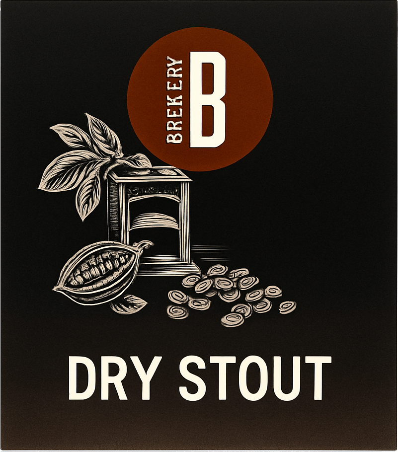 Etiket van Berging DS25 Bourbon Infused Dry Stout