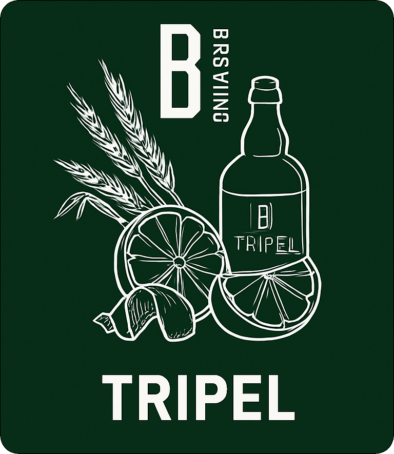 Etiket van Berging TR25 Triple Sec Infused Tripel