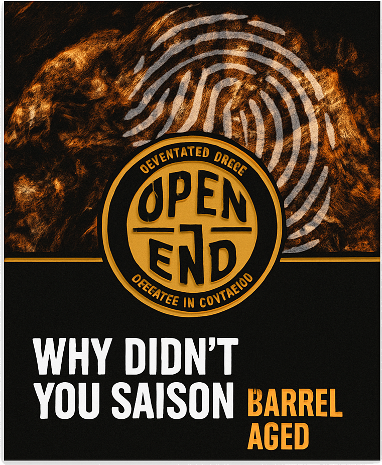 Etiket van Jopen Why You Didn't Saison Barrel Aged Bourbon