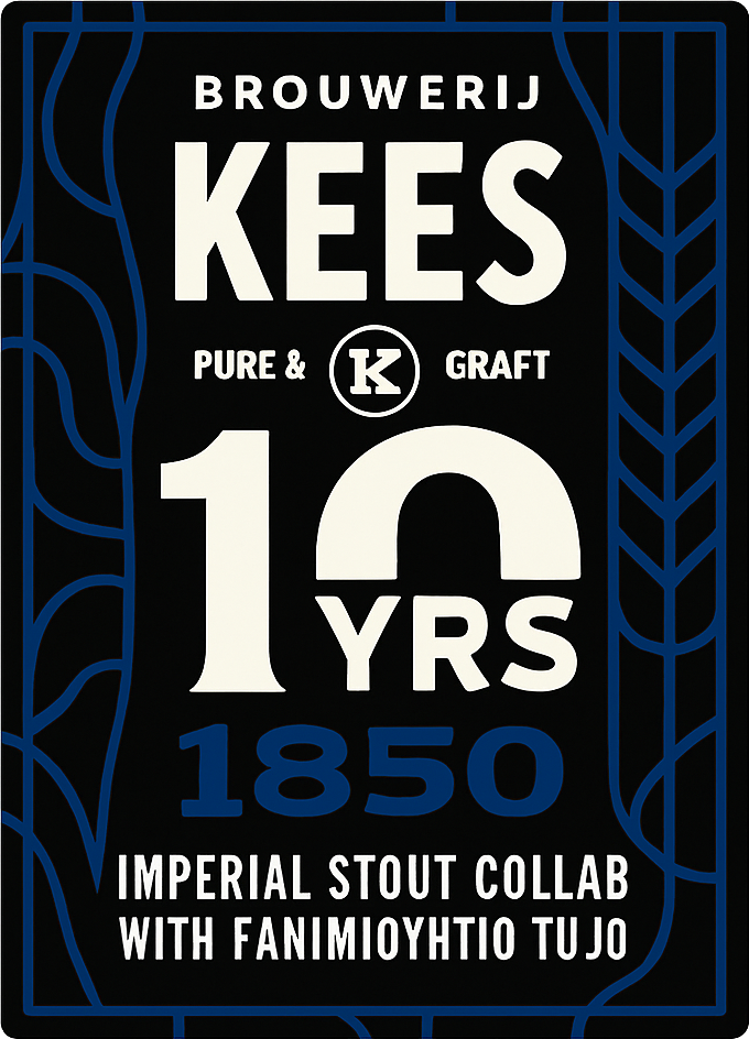 Etiket van Kees Anniversary 10Yrs 1850