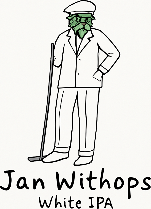 Etiket van BRAUW Jan Withops