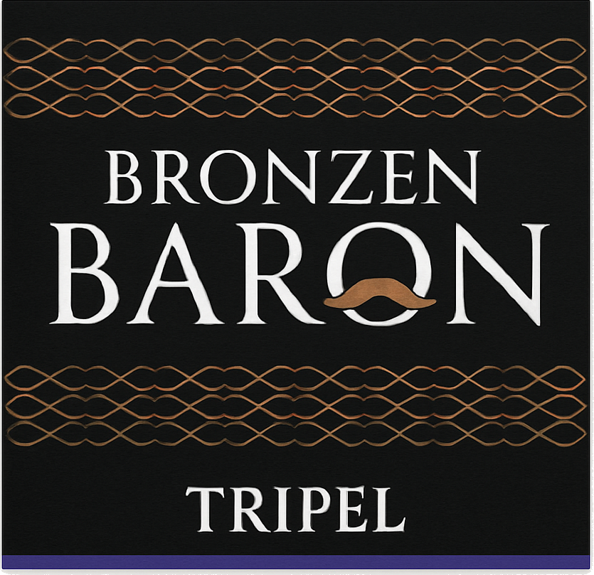 Etiket van DKM Bronzen Baron Tripel