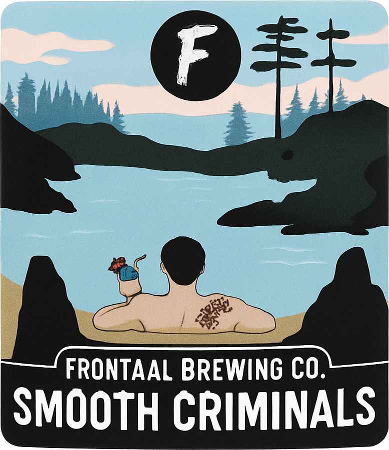 Etiket van Frontaal Smooth Criminals: Blue Lagoon