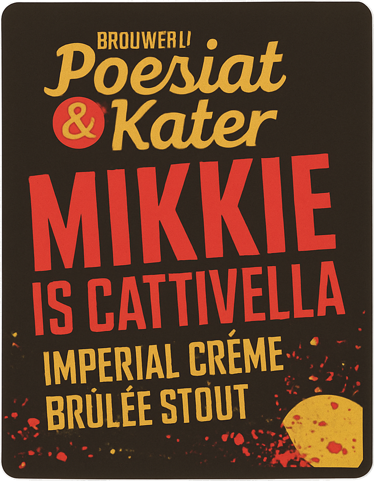 Etiket van Poesiat & Kater Mikkie is Cattivella