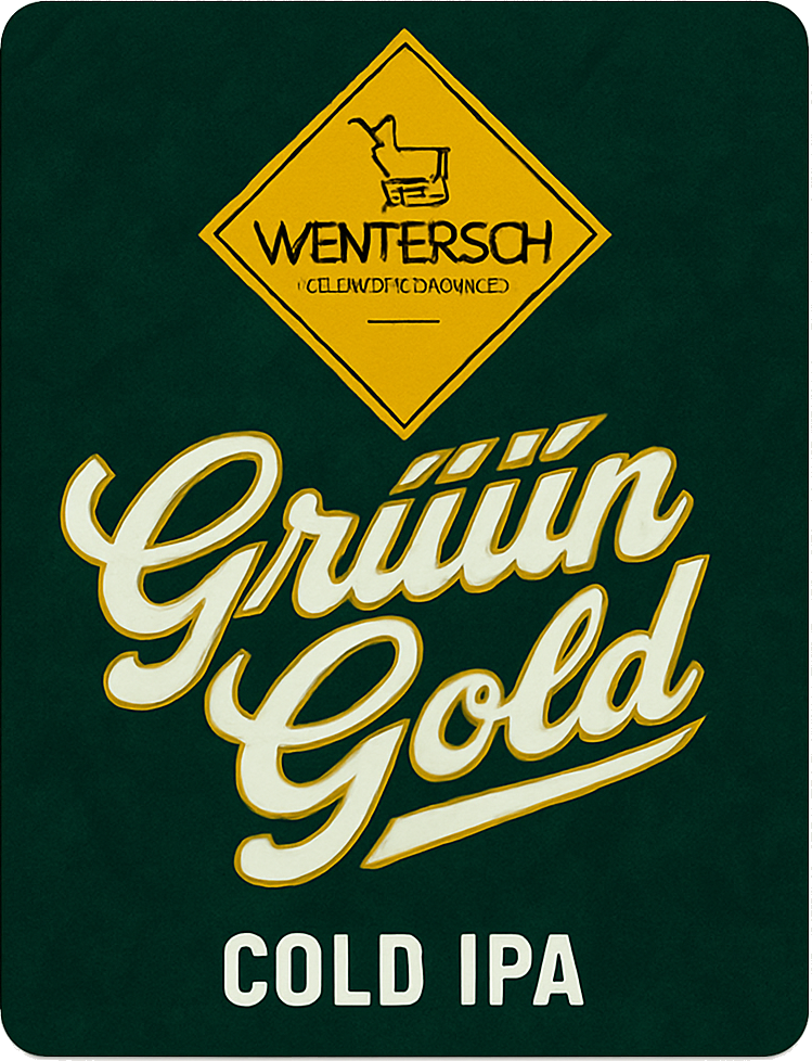 Etiket van Wentersch Grúún Gold