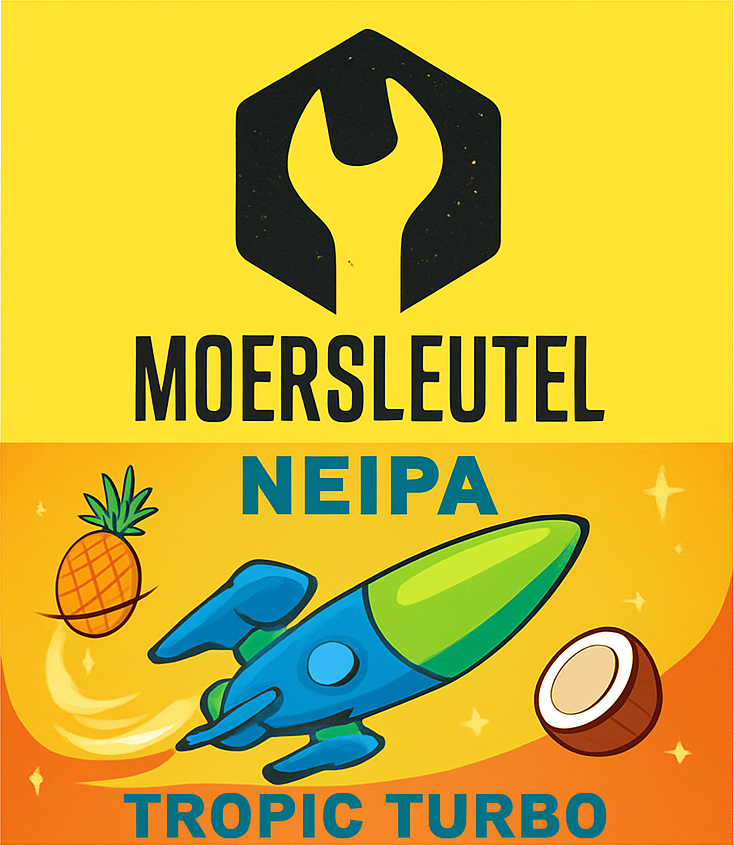 Etiket van Moersleutel Tropic Turbo