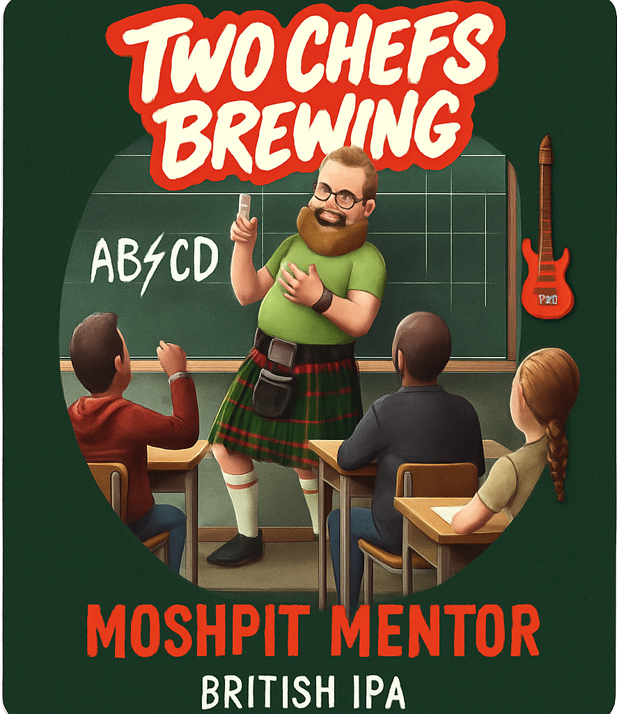 Etiket van Two Chefs Moshpit Mentor