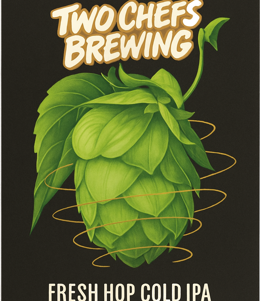 Etiket van Two Chefs Fresh Hop Cold IPA