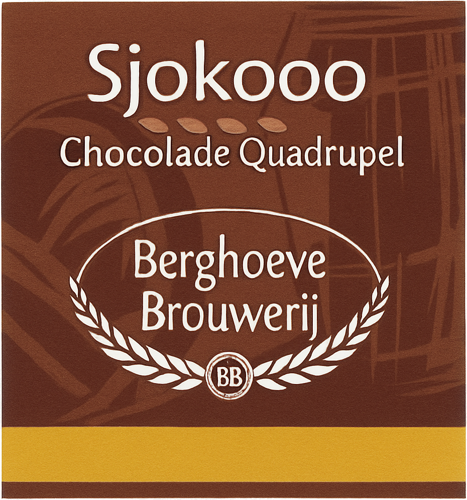 Etiket van Berghoeve Sjokooo