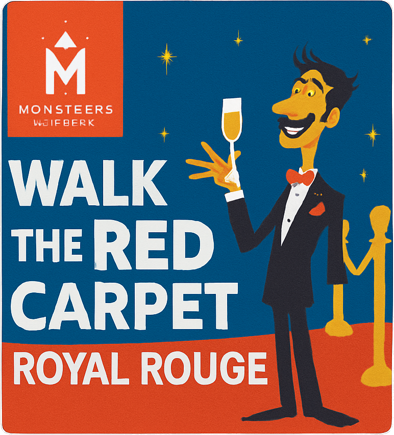 Etiket van Musketeers Walk The Red Carpet