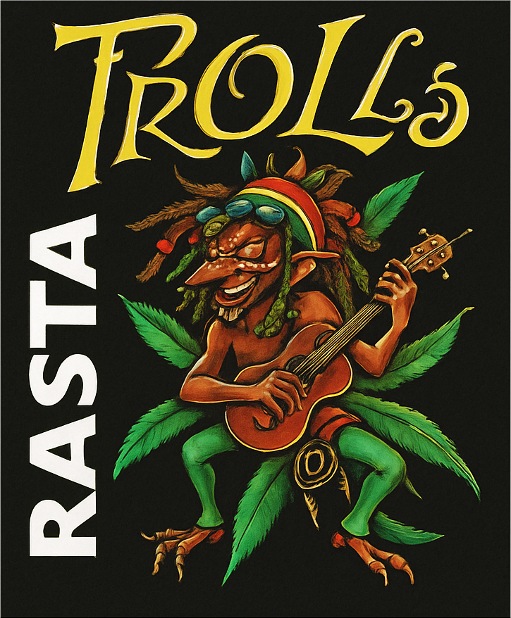 Etiket van Dubuisson Rasta Trolls