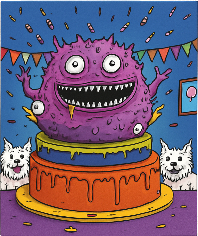 Etiket van White Dog's 7th Birthday Juice