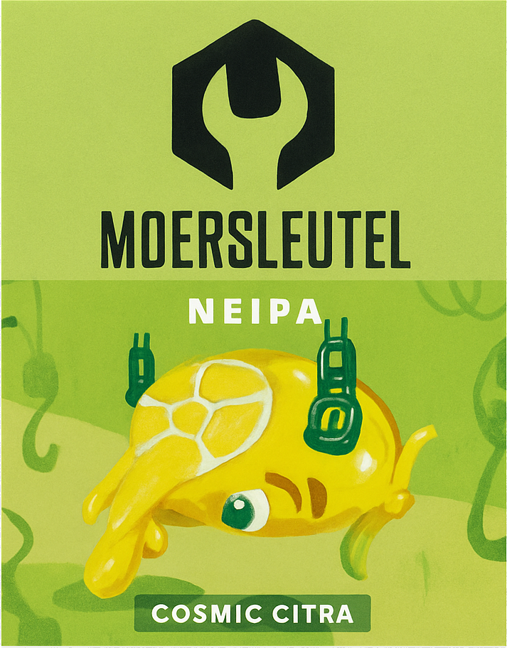 Etiket van Moersleutel Cosmic Citra