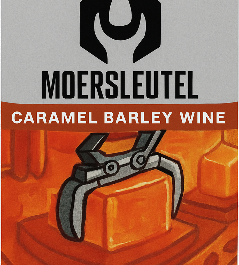 Etiket van Moersleutel Caramel Madness