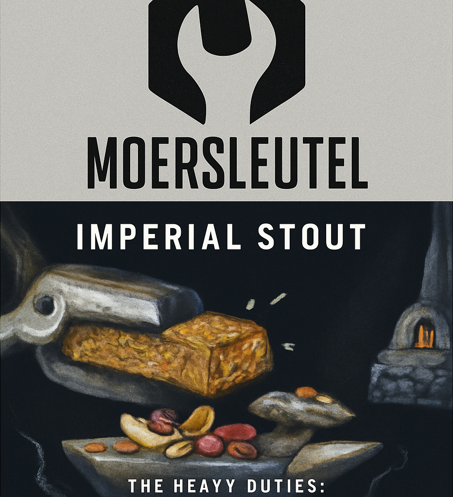 Etiket van Moersleutel Power Bar Blacksmith