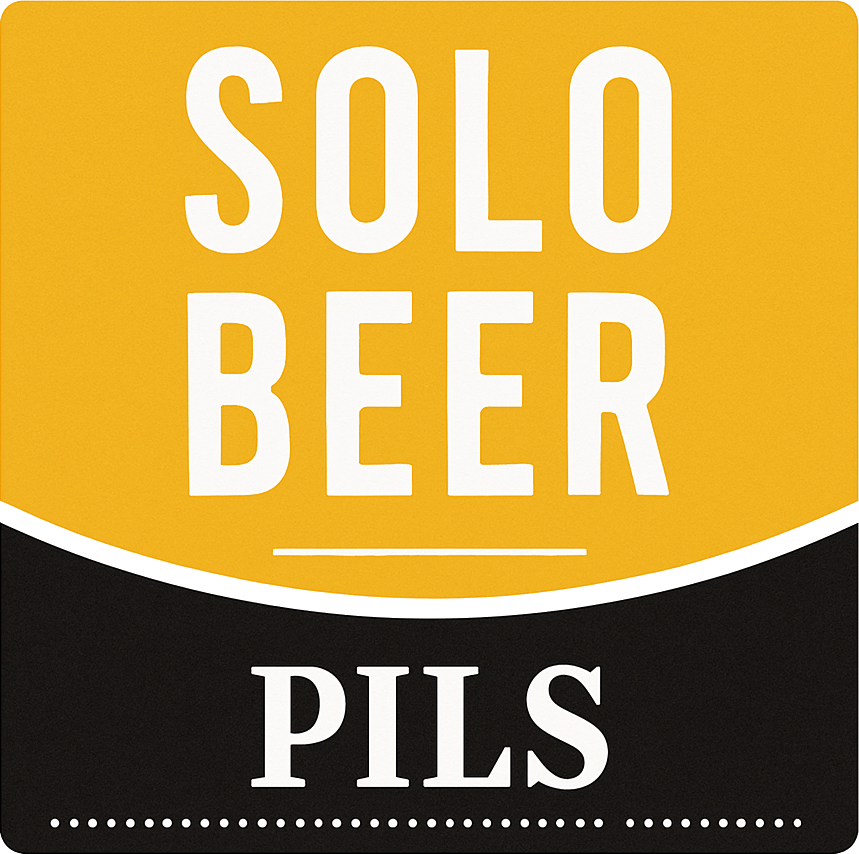 Etiket van Solo Pils