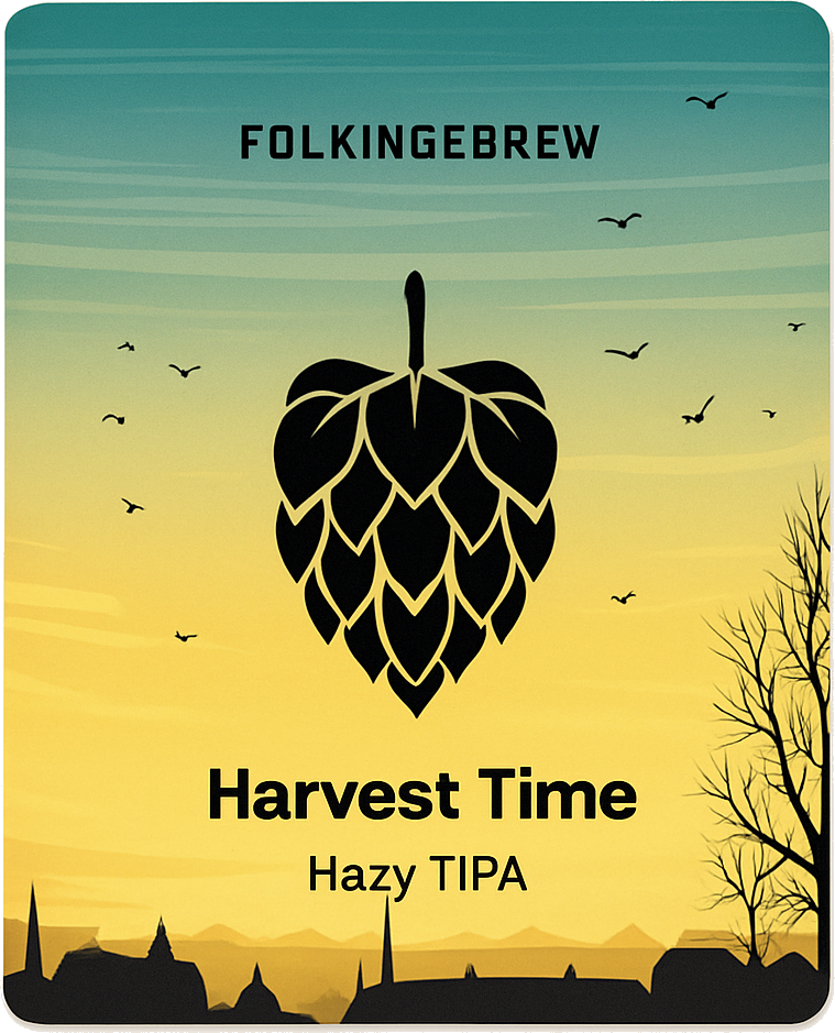 Etiket van Folkingebrew Harvest Time