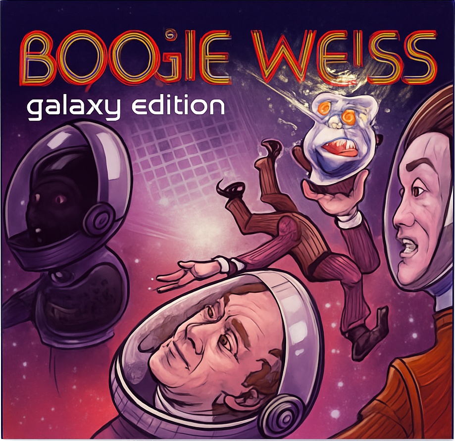 Etiket van Milky Road Brewery Boogie Weiss Galaxy Edition