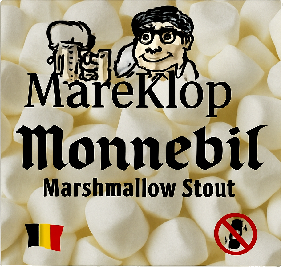 Etiket van Mareklop Nonnebil Marshmellow Stout