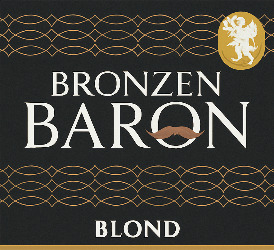 Etiket van DKM Bronzen Baron Blond