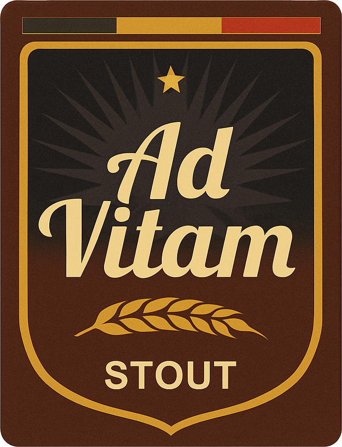 Etiket van Brasserie De Flandre Ad Vitam Stout