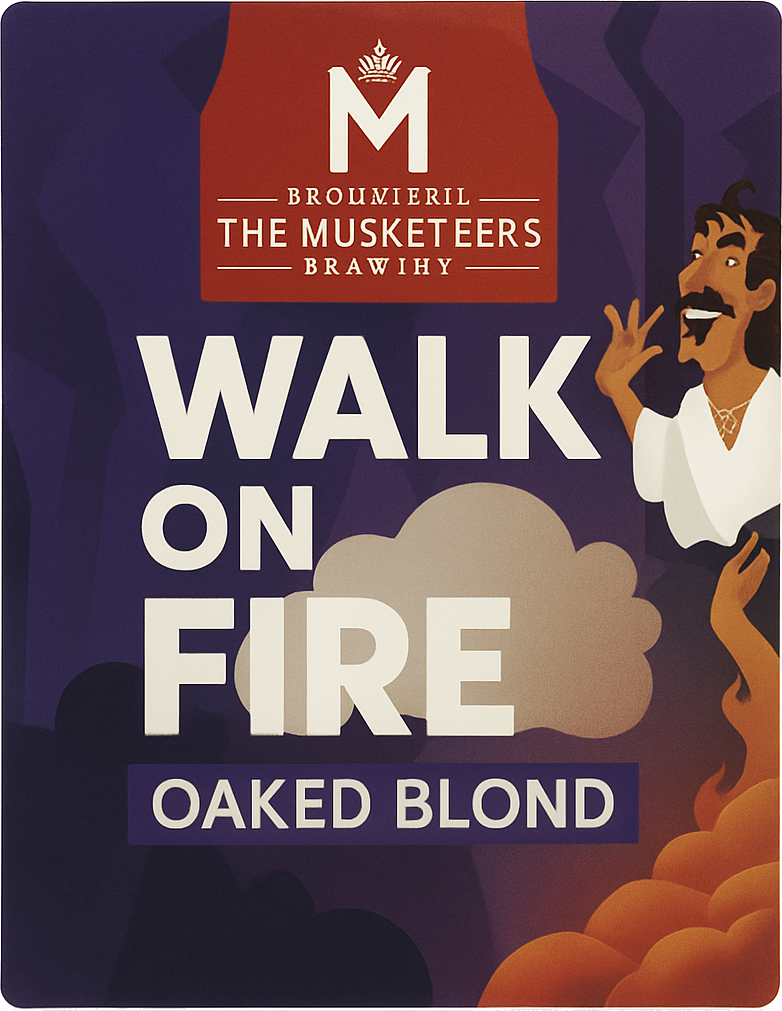 Etiket van The Musketeers Walk on Fire