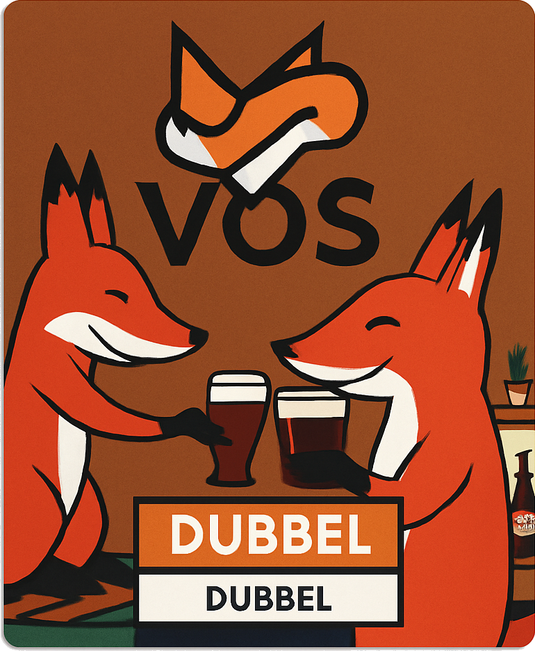Etiket van Vos Dubbel