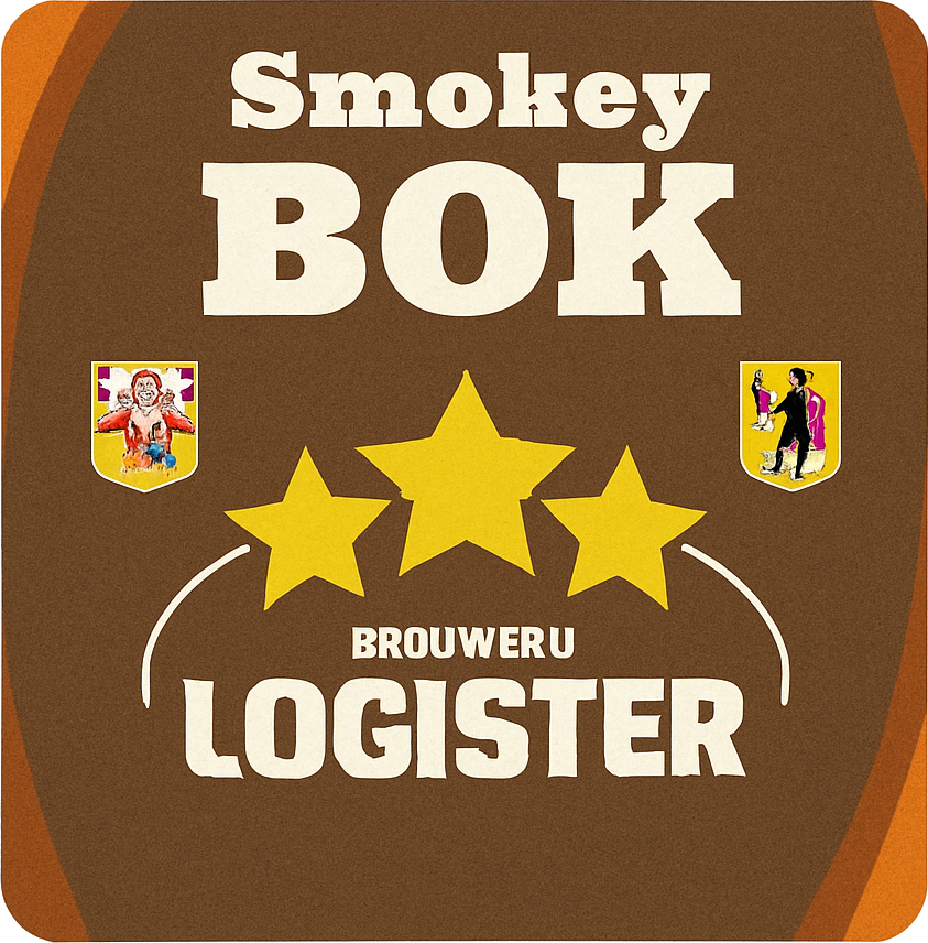 Etiket van Logister Smokey Bok