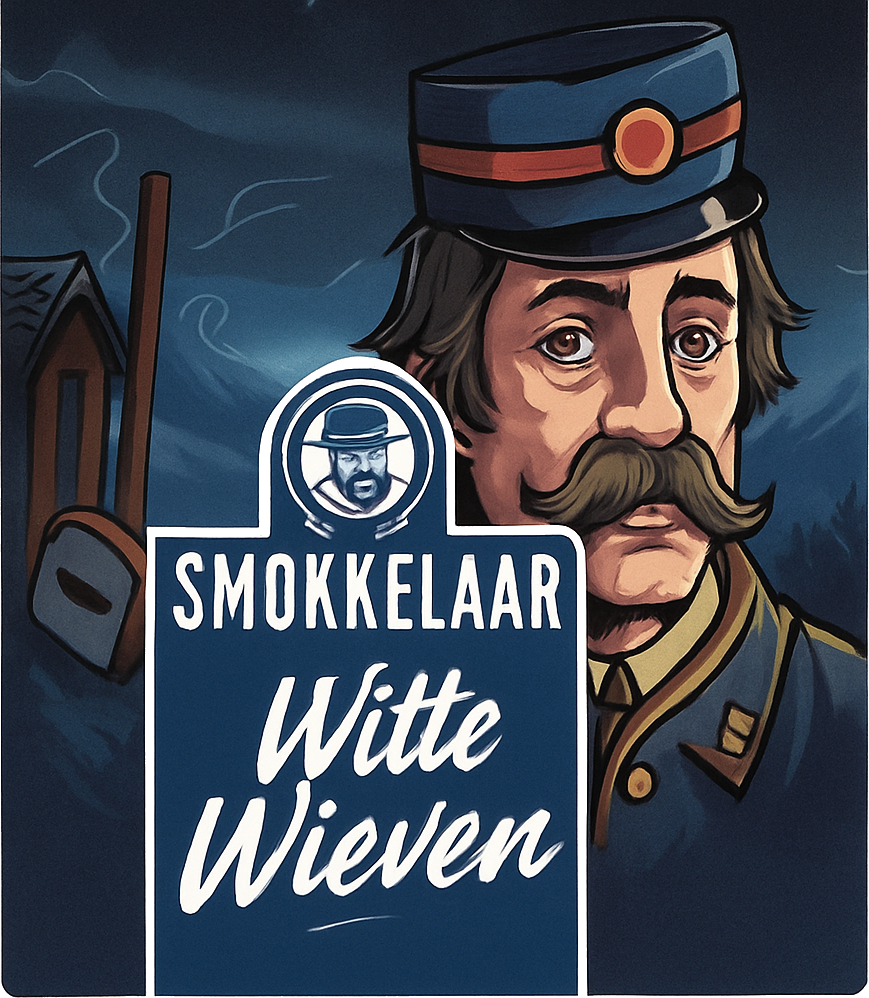 Etiket van De Smokkelaar Witte Wieven
