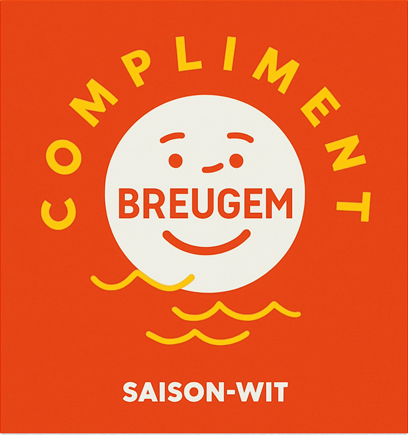 Etiket van Breugem Compliment