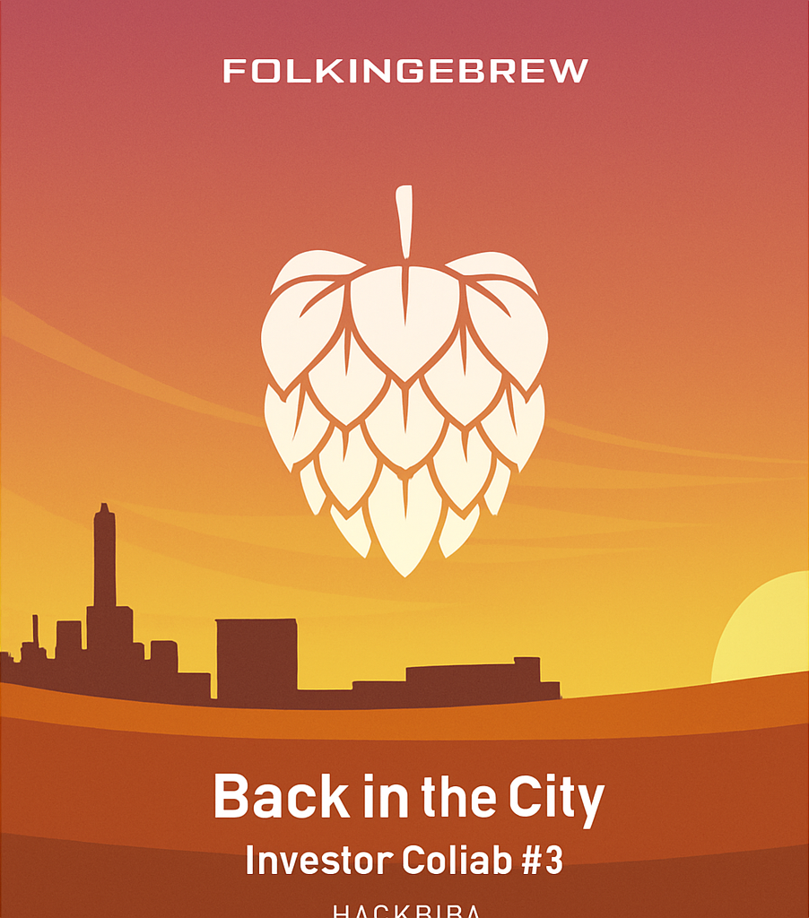 Etiket van Folkingebrew Back In the City (Investor Collab #3)