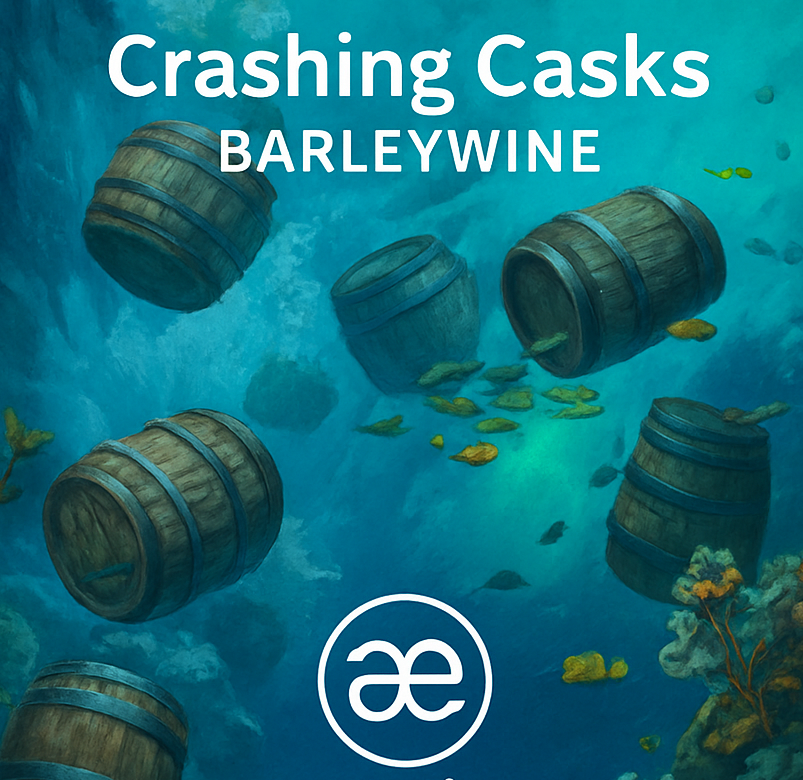 Etiket van Emelisse Crashing Casks Barley Wine Iced Whisky BA